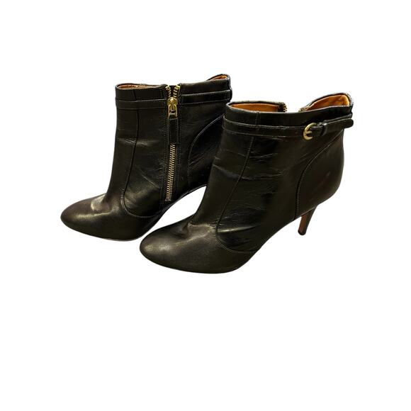 Nine West Mainstay Ankle Booties – Women’s 8M. Black‎ leather stiletto heels - Picture 1 of 11